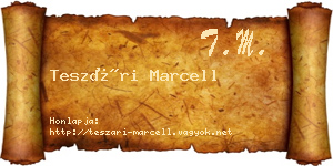 Teszári Marcell névjegykártya